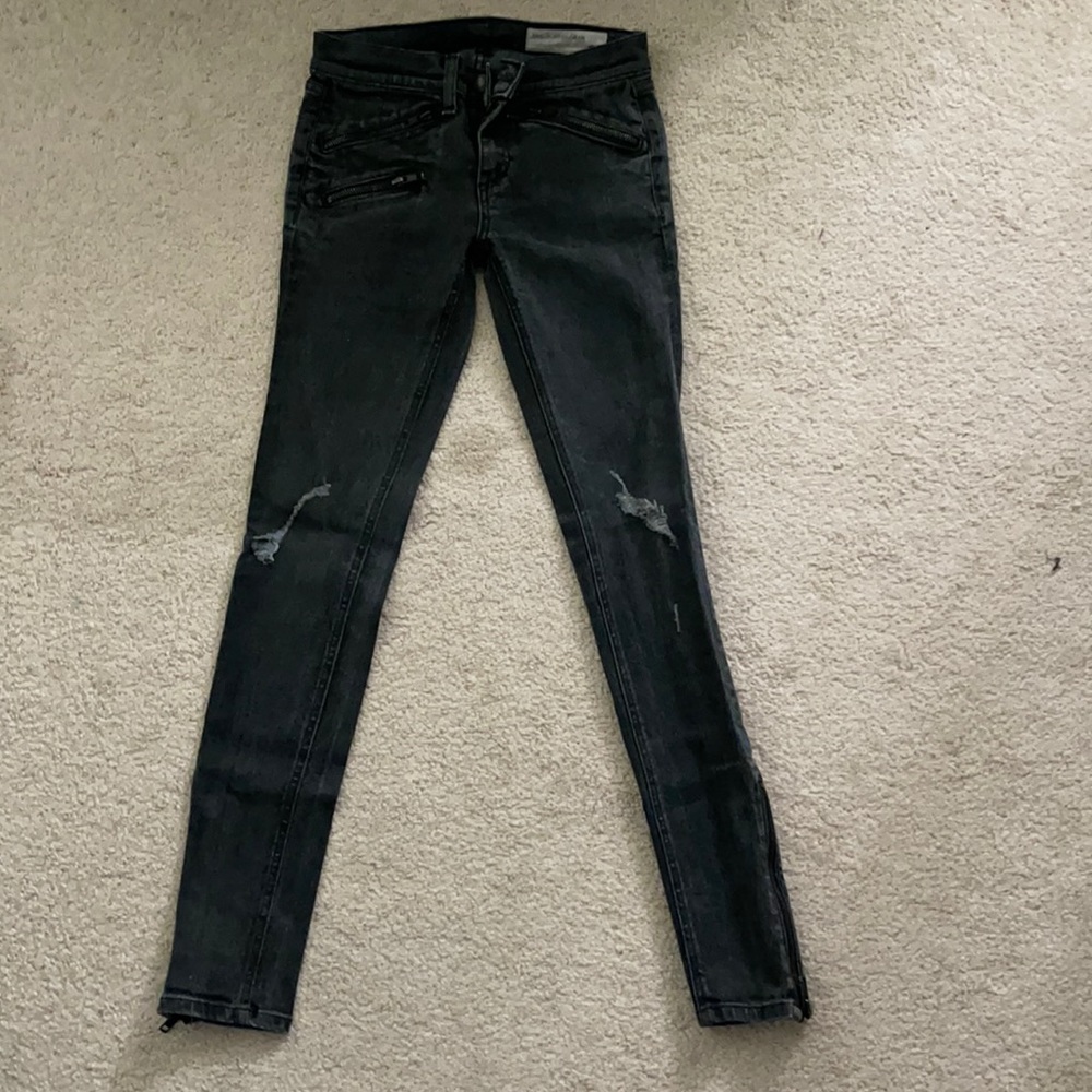 Rag & Bone Zipped skinny jeans Sz 25